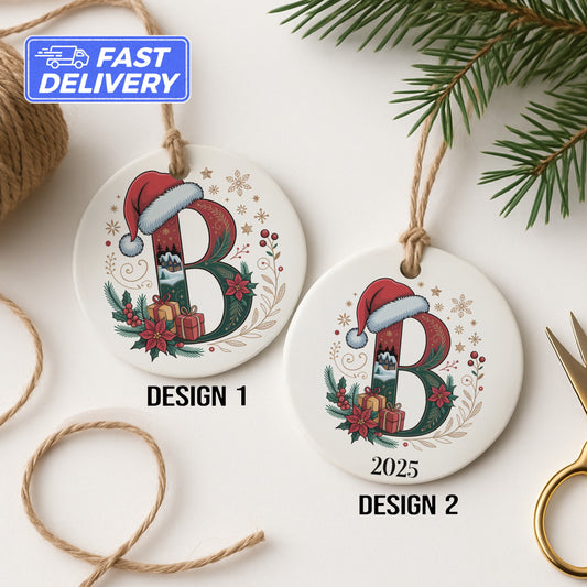 Personalized Santa Hat Christmas Ornament product