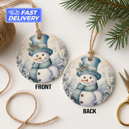 Adorable Snowman Winter Holiday Ornament product