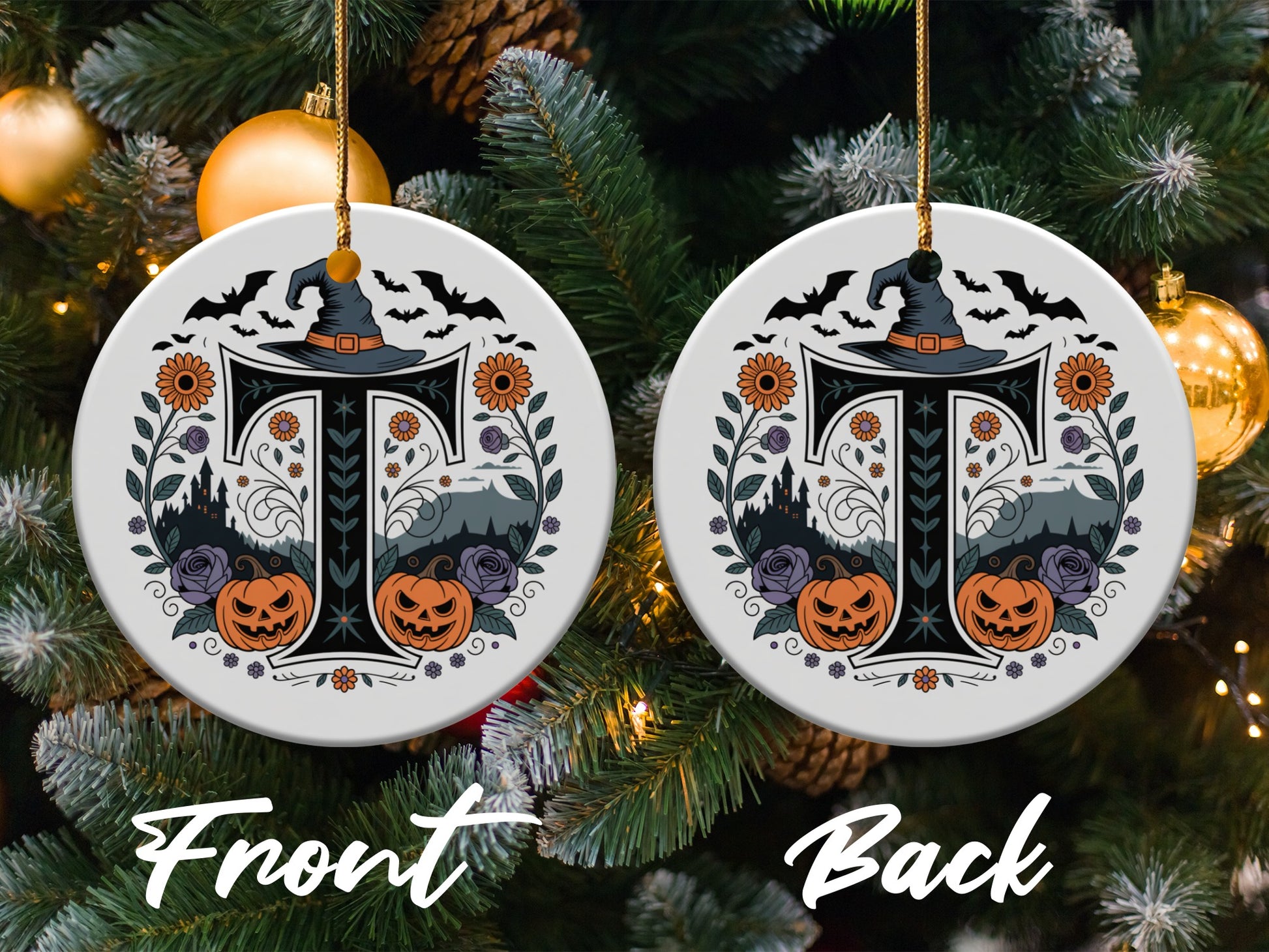 Spooky Halloween Custom Ornament Perfect Holiday product type
