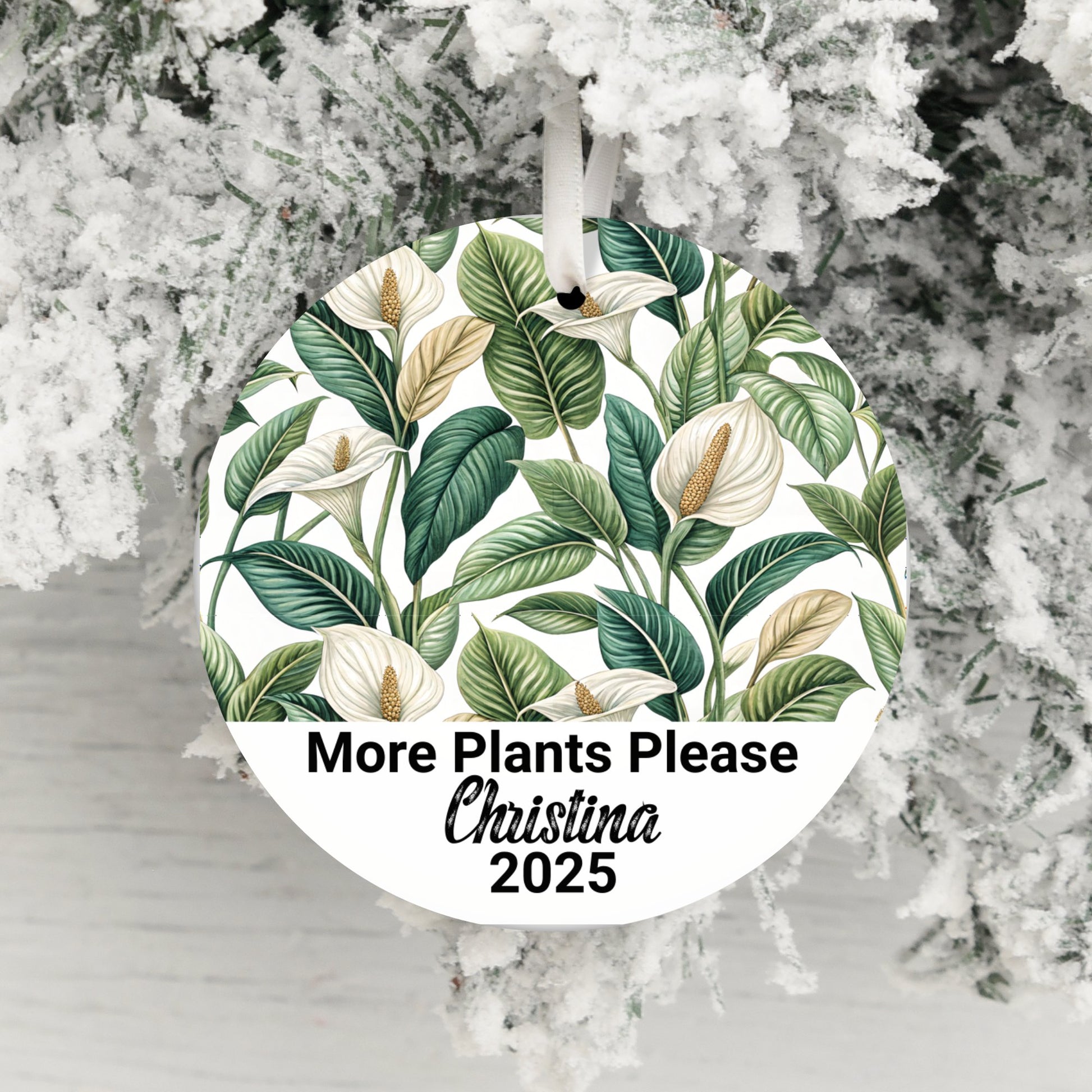 More Plants Please Personalized Ornament product