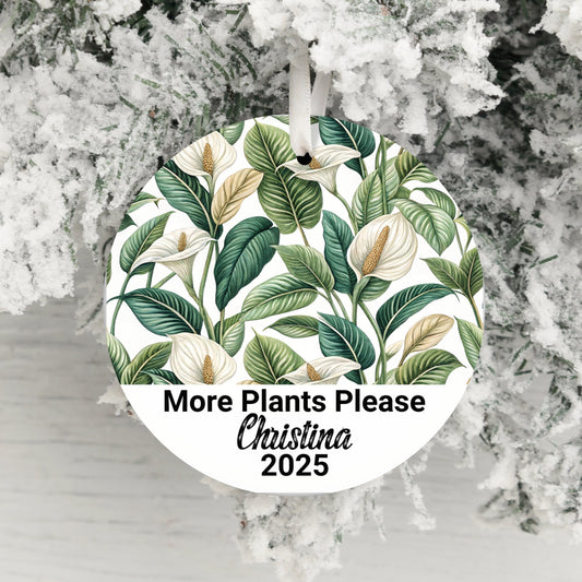 More Plants Please Personalized Ornament product