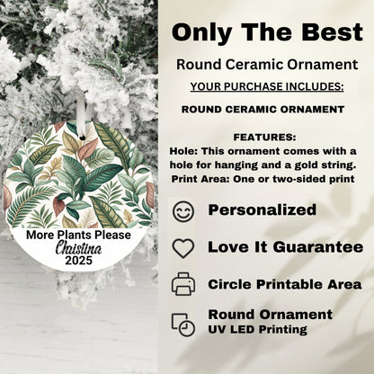 Personalized Round Ceramic Ornament product