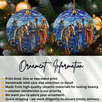 Handcrafted Stained Glass Style Hanging Ornament product