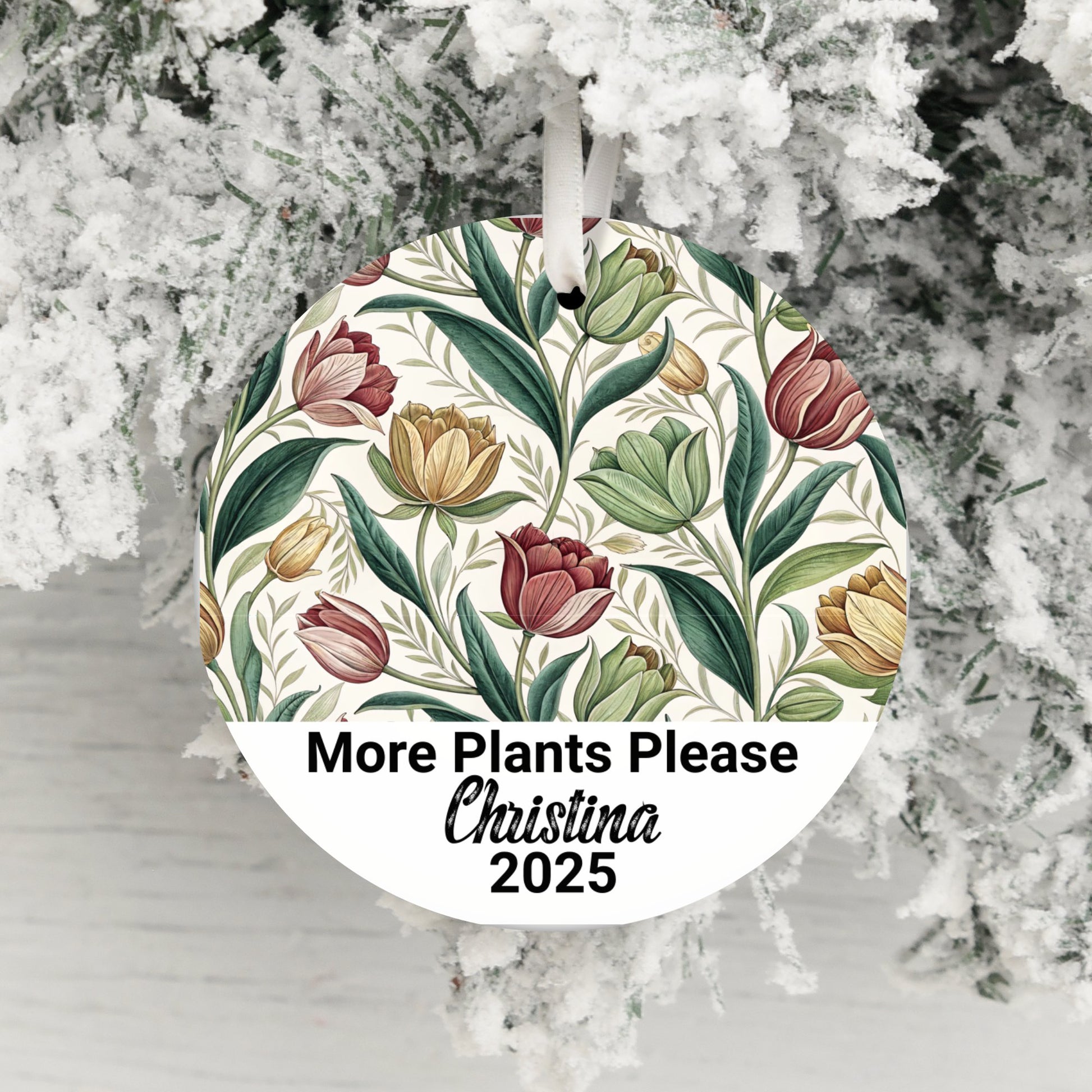 Personalized More Plants Please Ornament product