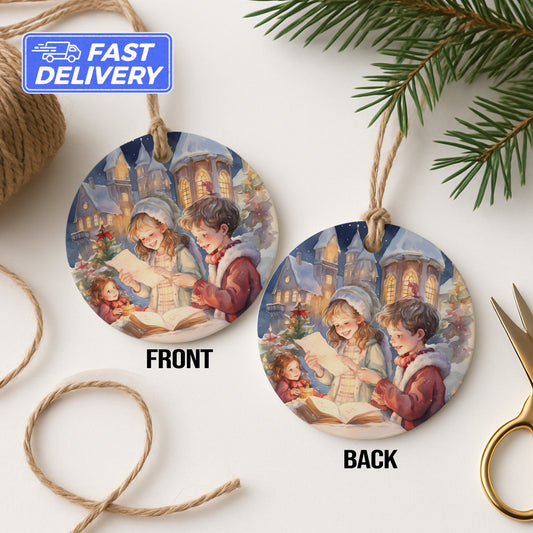 Christmas Carolers Festive Ornament product