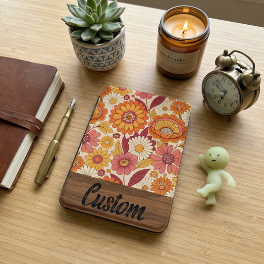 Personalized Floral Design Custom Notebook for All Users