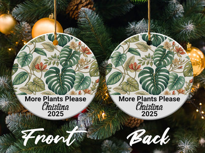 More Plants Please Personalized Ornament product type