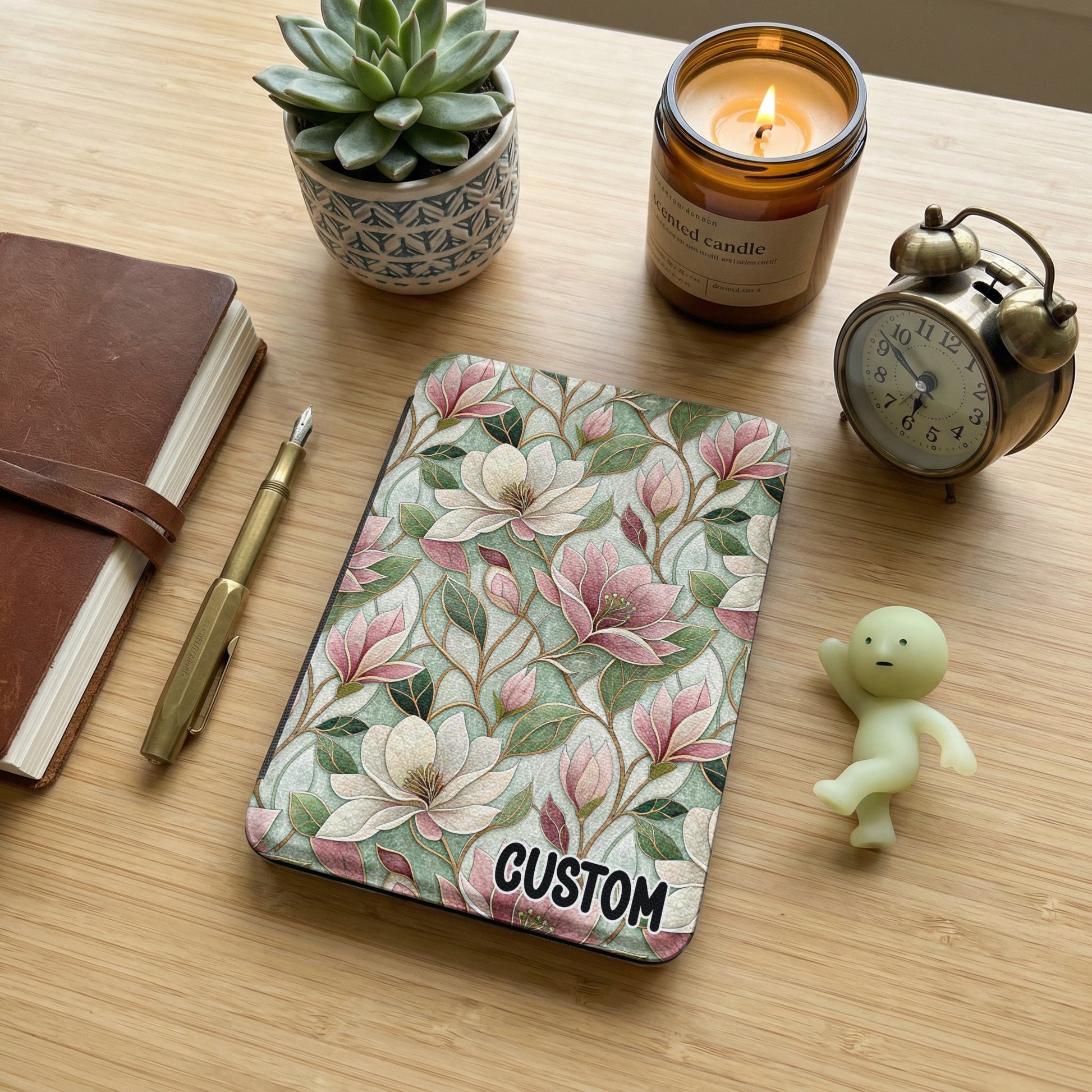 Custom Floral Patterned Hardcover Journal