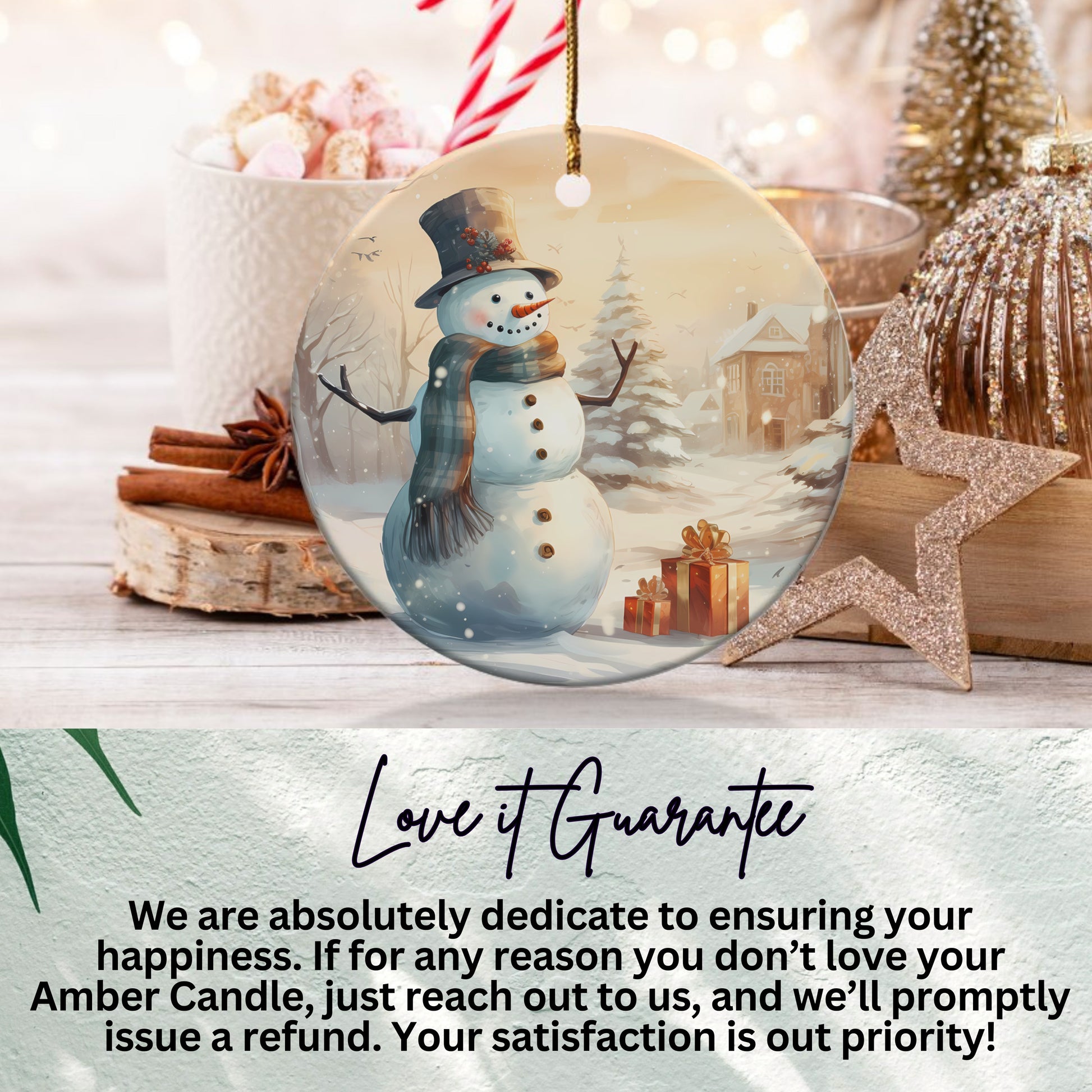 Snowman and Gifts Christmas Decoration product type