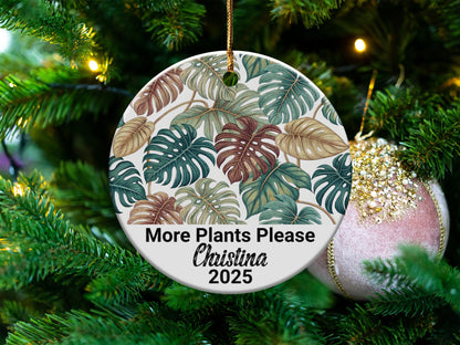 More Plants Please Personalized Ornament product