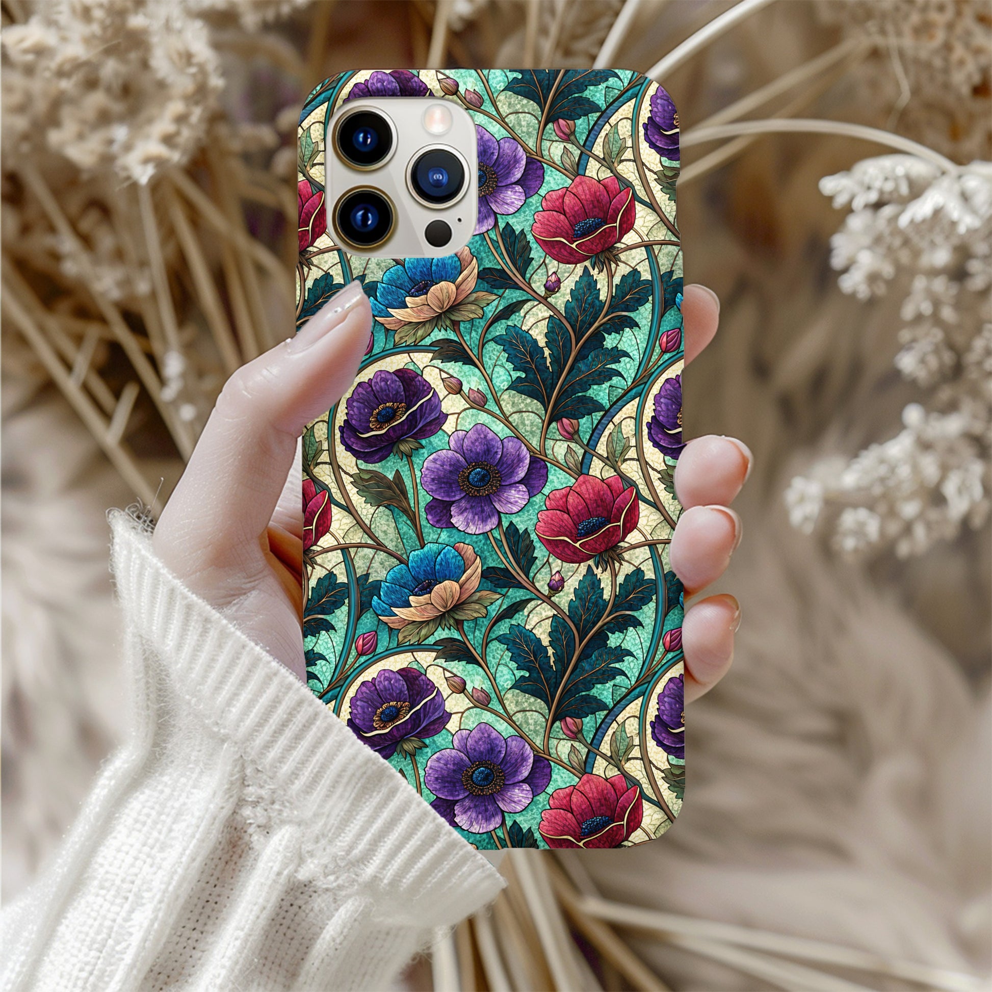 Vintage Floral Pattern Design iPhone Case for Sale