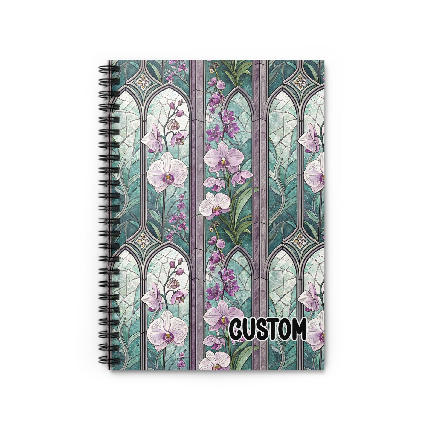 Floral Custom Design Spiral Notebook Product