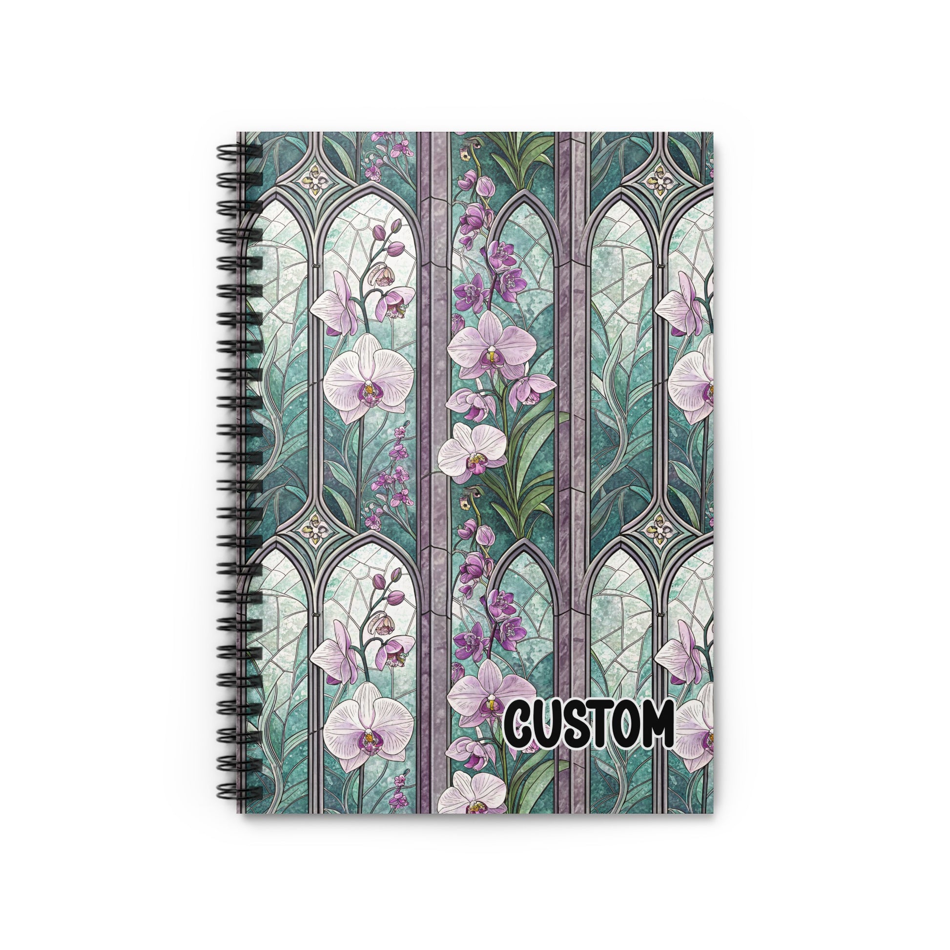 Floral Custom Design Spiral Notebook Product