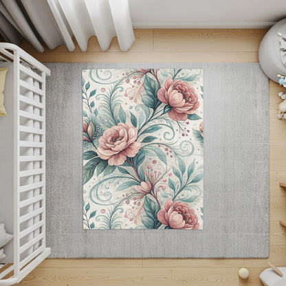 Watercolor Floral Design with Elegant Pink Flowers - Walk Greener
