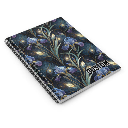 Custom Floral Pattern Spiral Bound Notebook