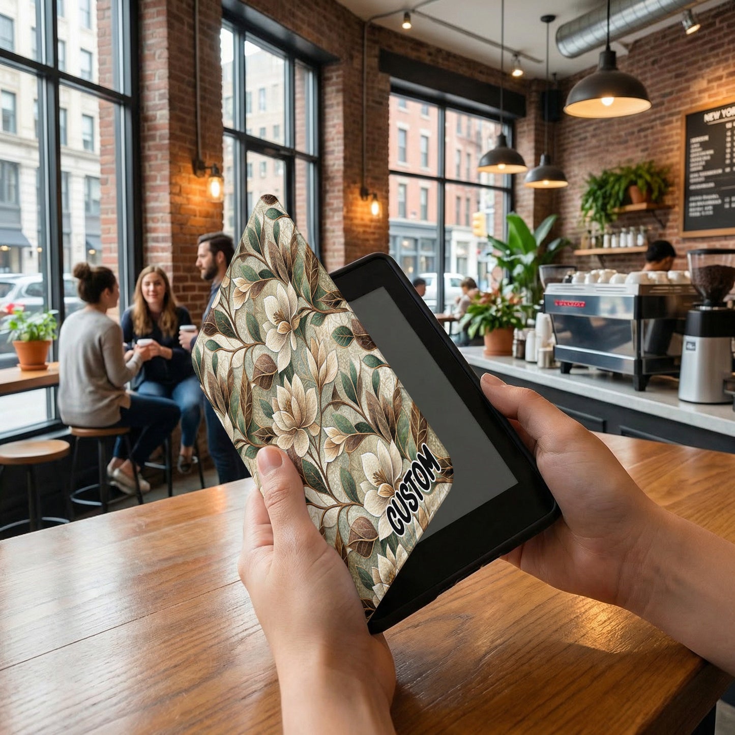 Floral Patterned Custom Kindle Cover for Stylish Readers