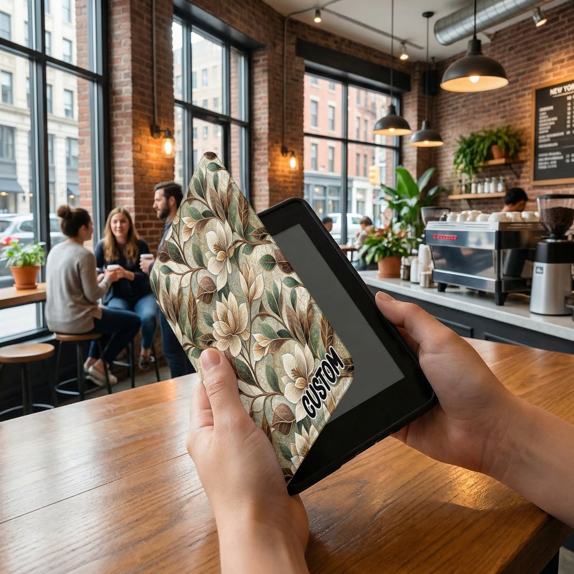 Floral Patterned Custom Kindle Cover for Stylish Readers