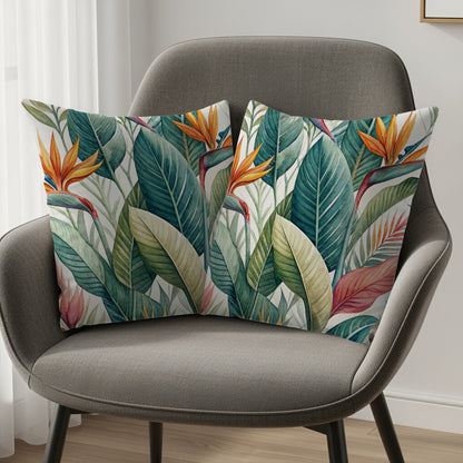 Watercolor Exotic Tropical Floral Design Pillows & Pillow Cases - Walk Greener