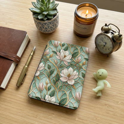 Floral Patterned Notebook with Elegant Leafy Design