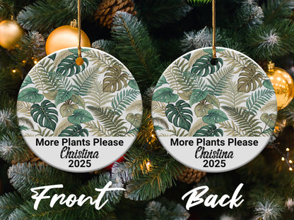 More Plants Please Custom Christmas Ornament product