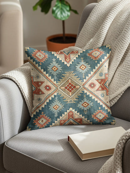 Vibrant Geometric Pattern Throw Pillow for Home Decor