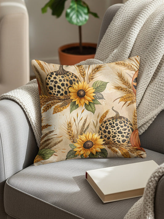Sunflower and Pumpkin Decorative Throw Pillow product