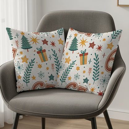 Festive Christmas Theme Decorative Cushion Covers