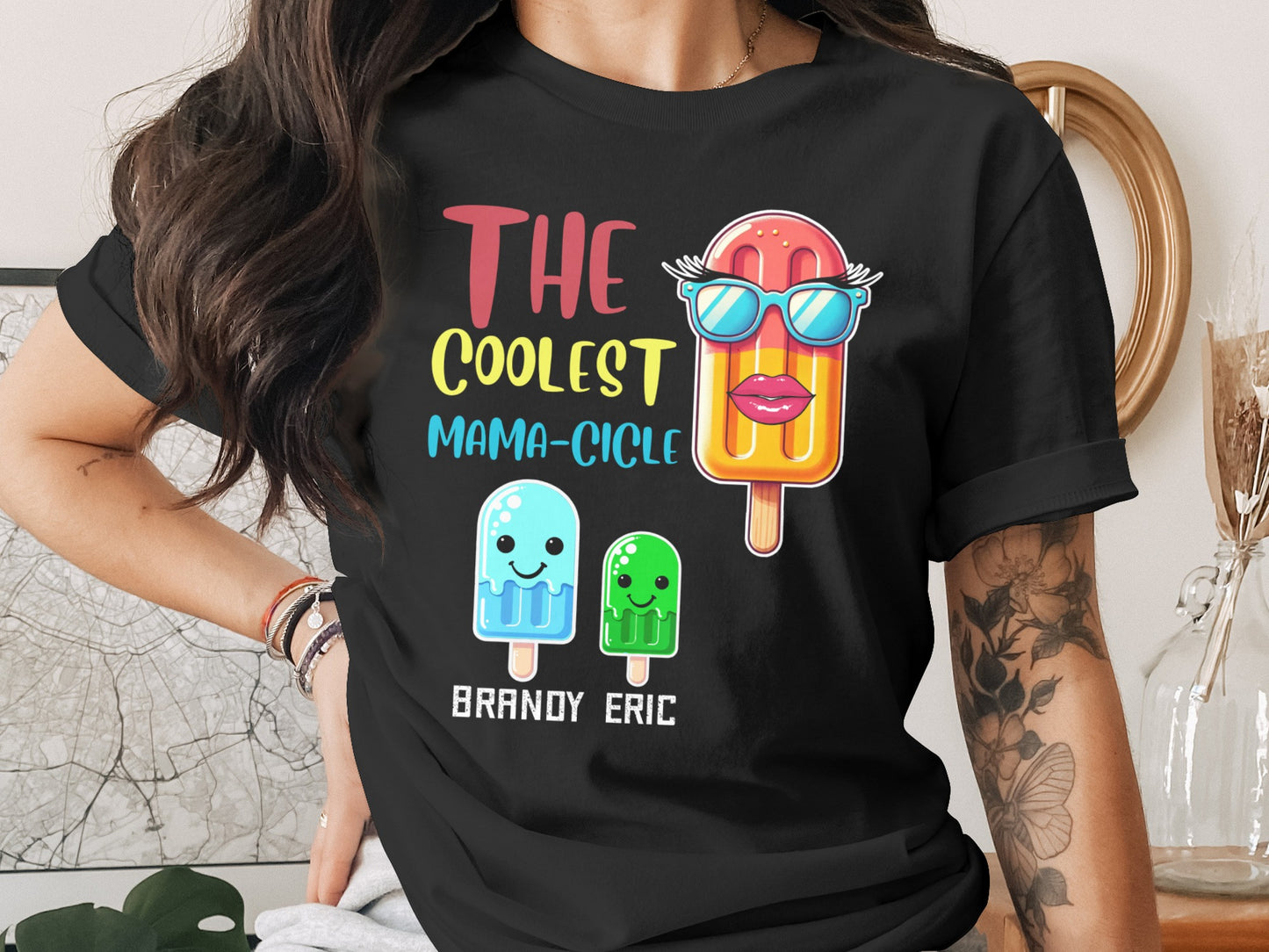 Fun The Coolest Mama-Cicle Tees Graphic Popsicle product type