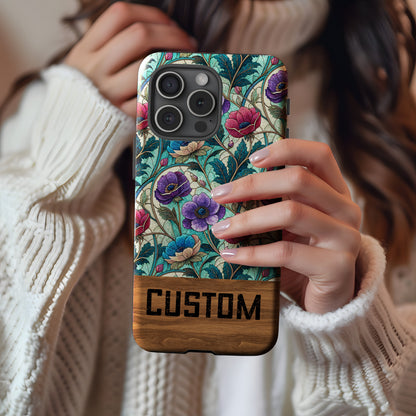Custom Floral Design Phone Case for Personalized Look