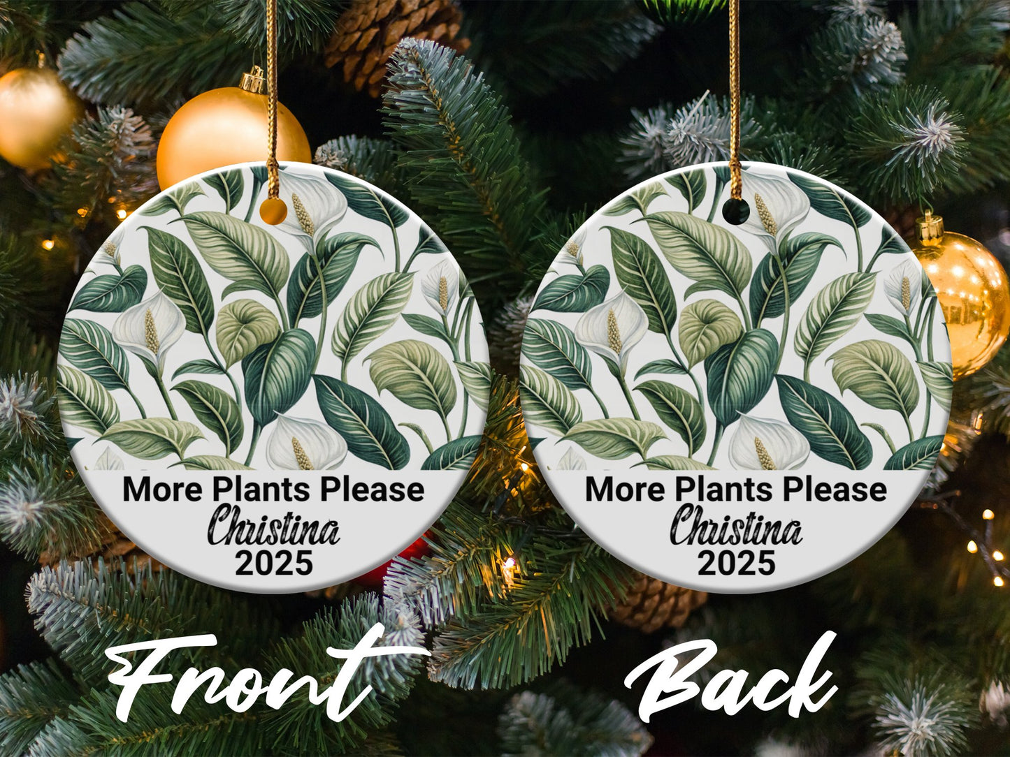 Personalized More Plants Please Ornament Christmas Product