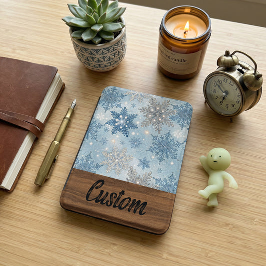 Custom Snowflake Design Personalized Notebook Gifts