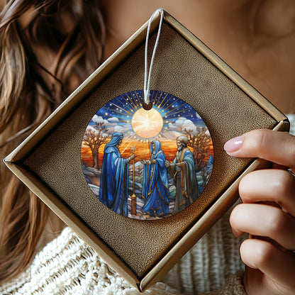 Nativity Scene Ornament Bright Holiday Decor product