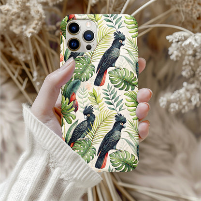 Tropical Bird and Tropical Leaves Phone Case