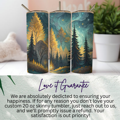 Beautiful Forest Scene Custom 20 oz Skinny Tumbler