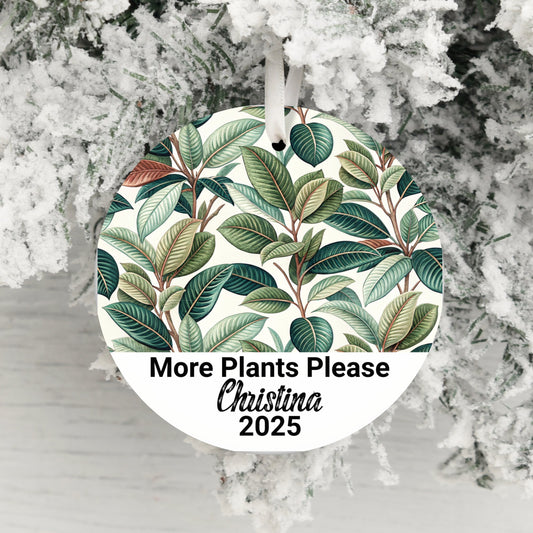 More Plants Please Custom Ornament product