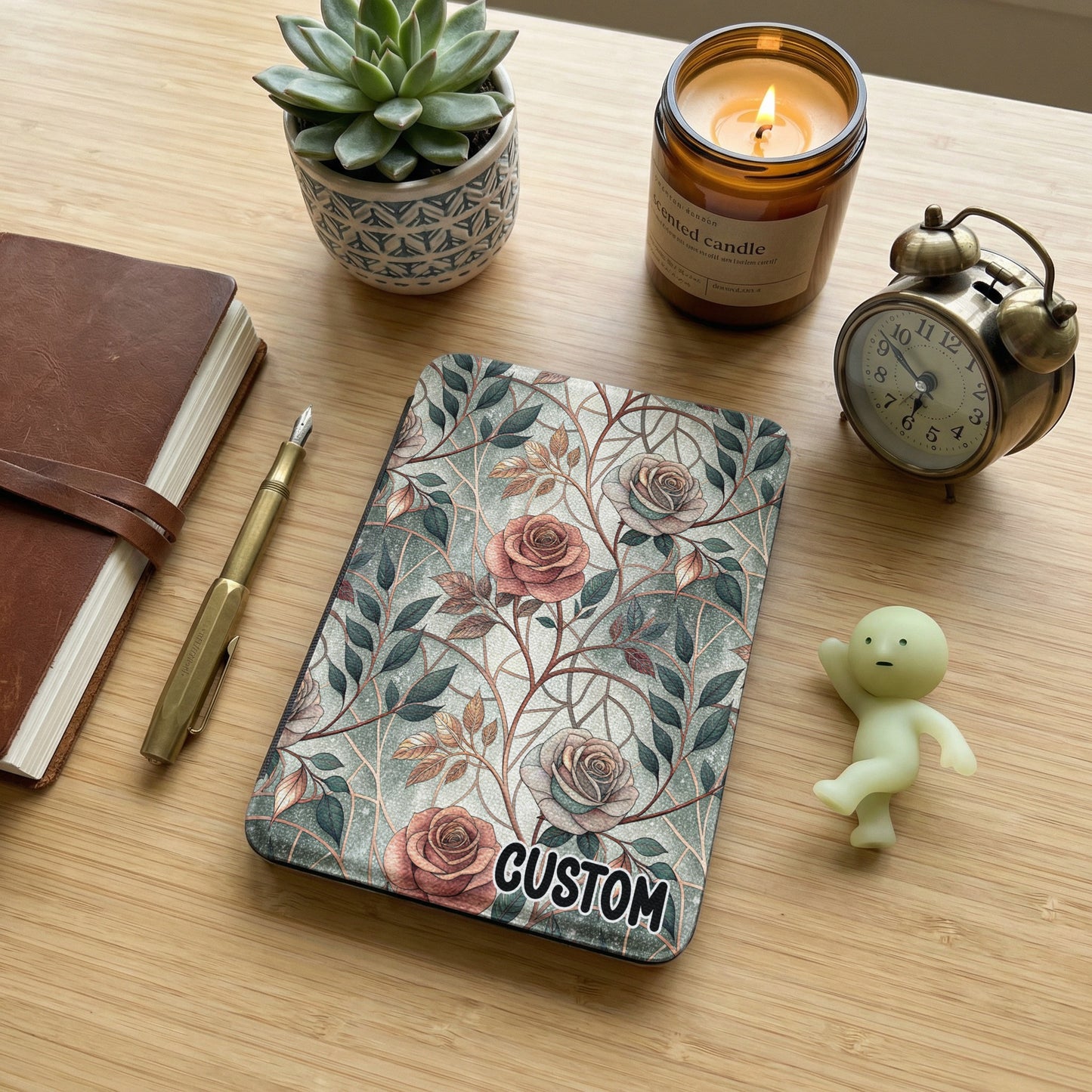 Beautiful Floral Design Custom Notebook