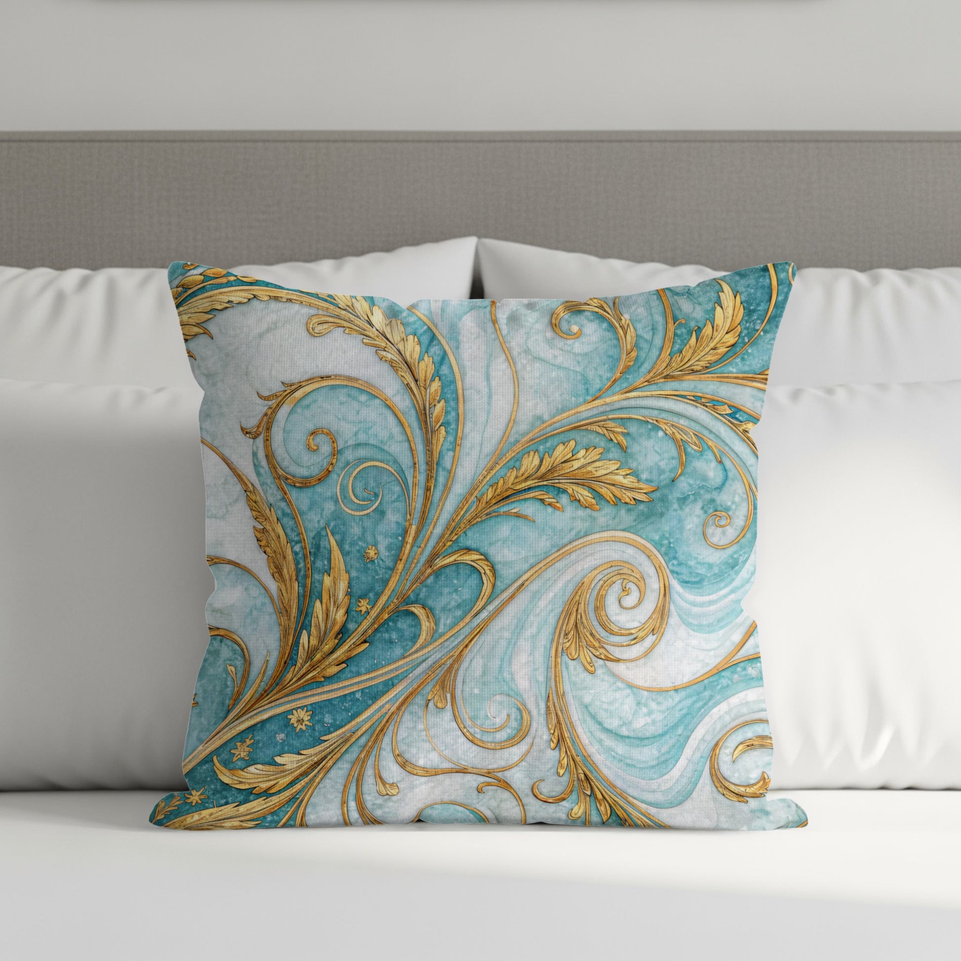 Elegant Baroque Style Decorative Throw Pillow Cover