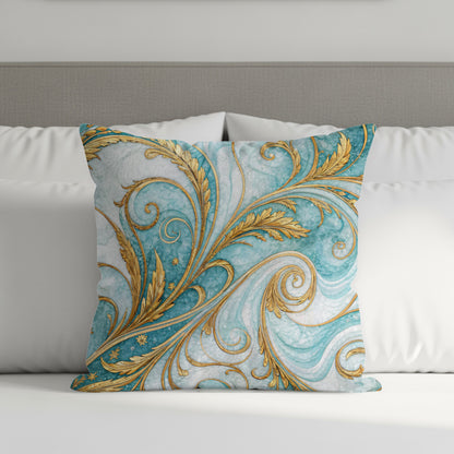 Elegant Baroque Style Decorative Throw Pillow Cover