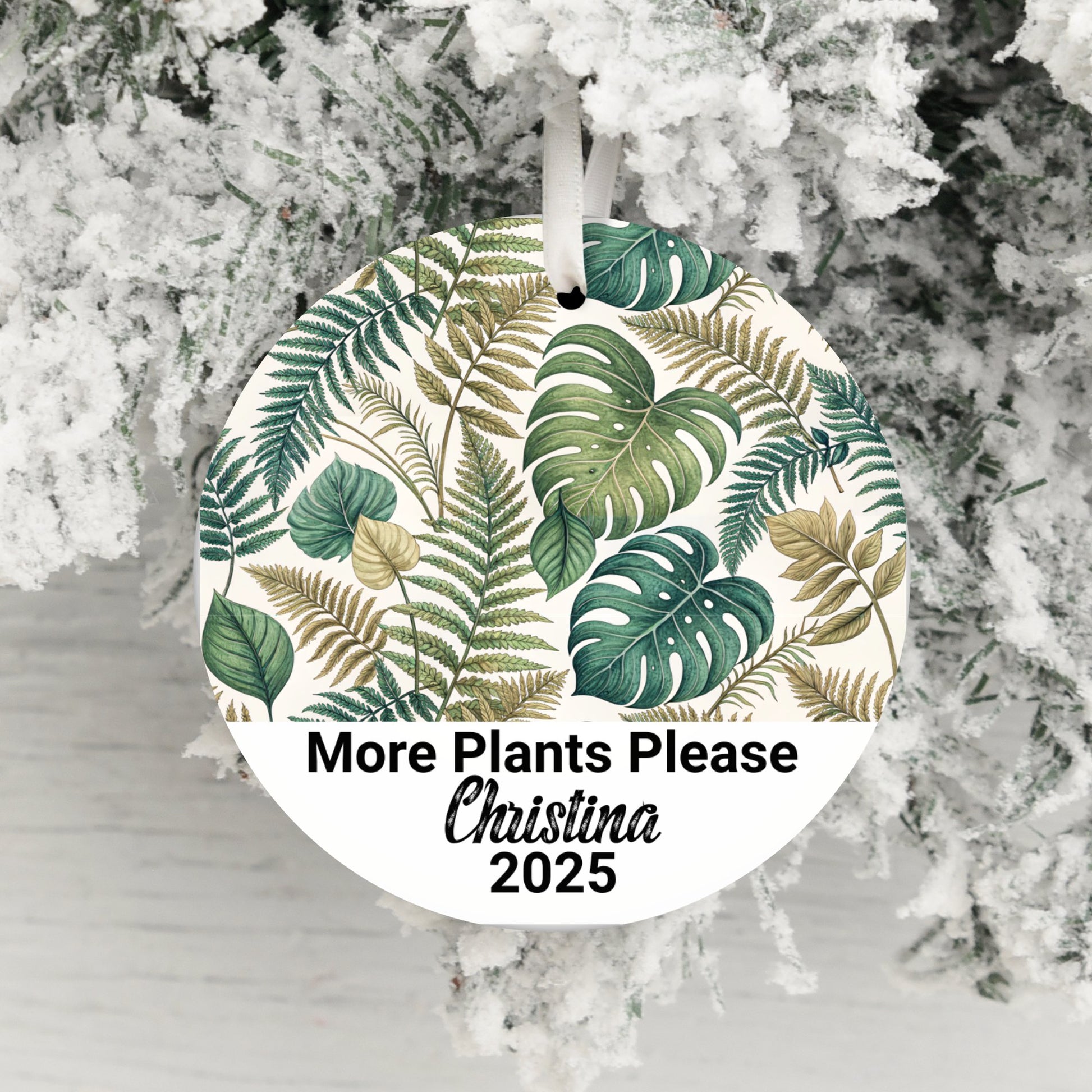 More Plants Please Custom Ornament product type