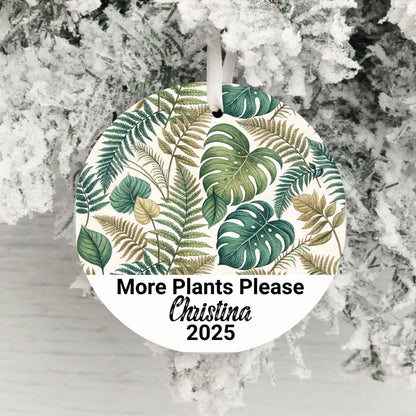More Plants Please Custom Ornament product type