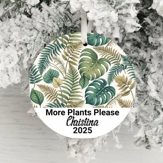 More Plants Please Custom Ornament product type