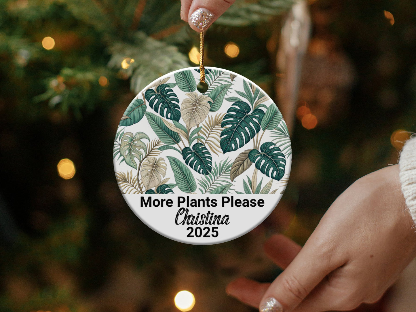 More Plants Please Custom 2025 Ornament product type