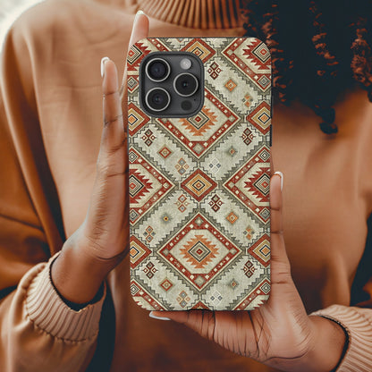 Vintage Geometric Pattern Phone Case for iPhone