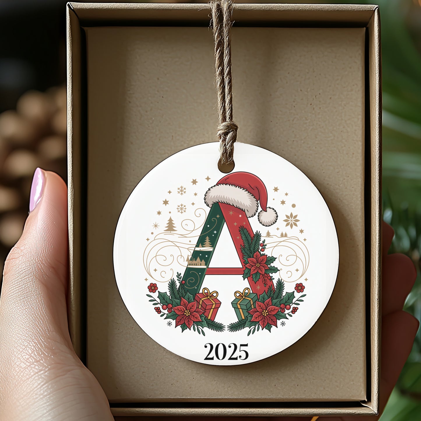 Personalized 2025 Christmas Ornament Decorative product
