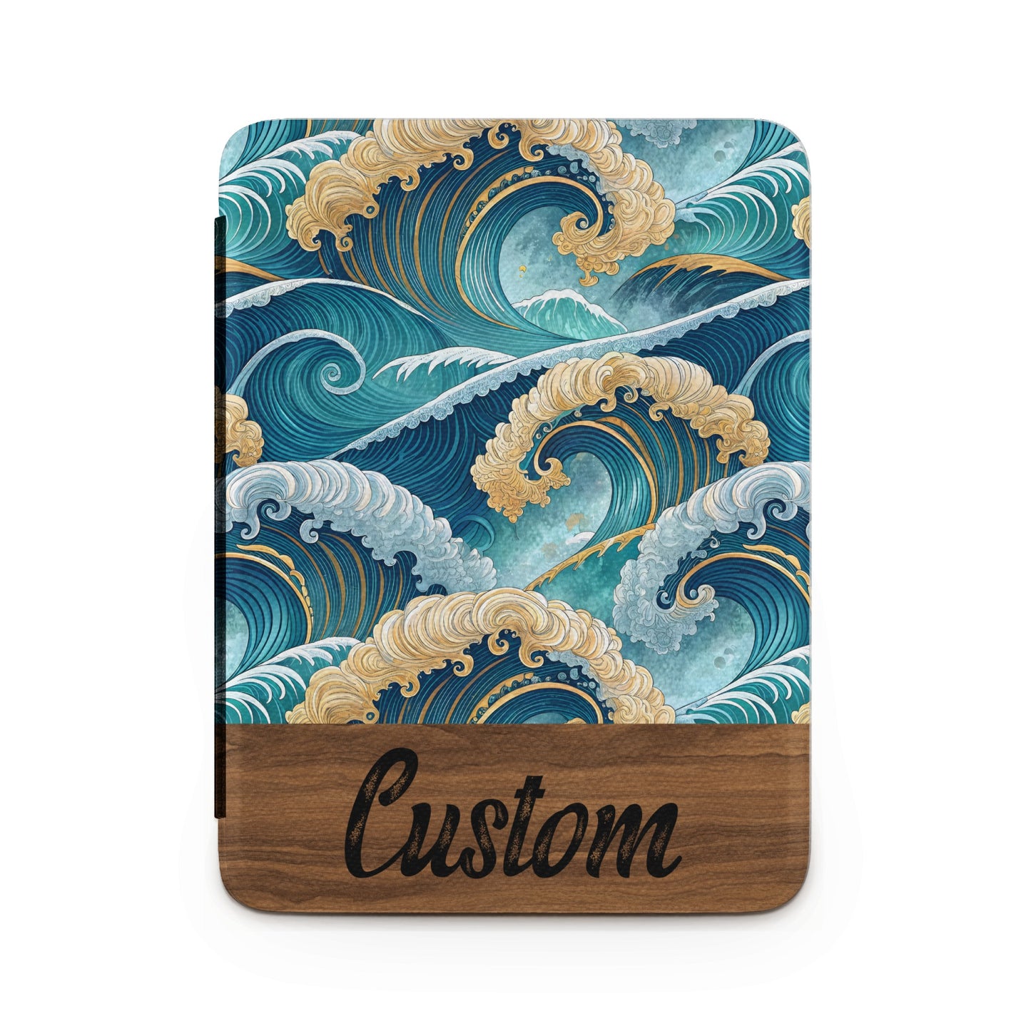 Custom Ocean Waves Pattern Design Cutting Board