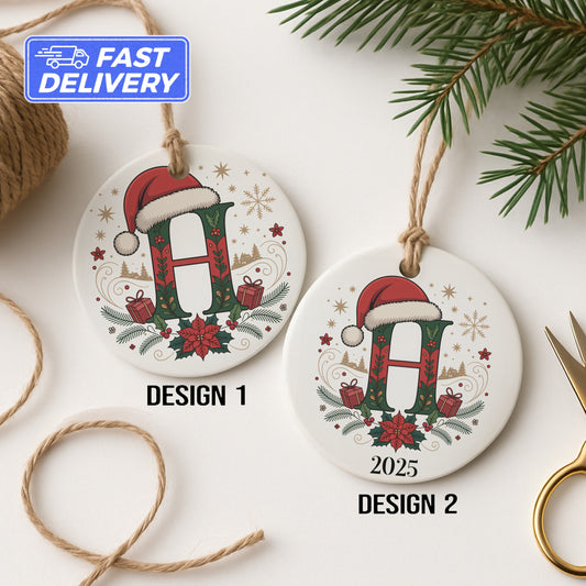 Personalized Christmas Ornament Santa Hat product type