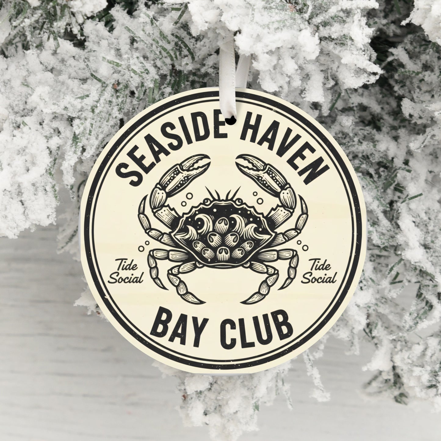 Seaside Haven Bay Club Holiday Ornament product type