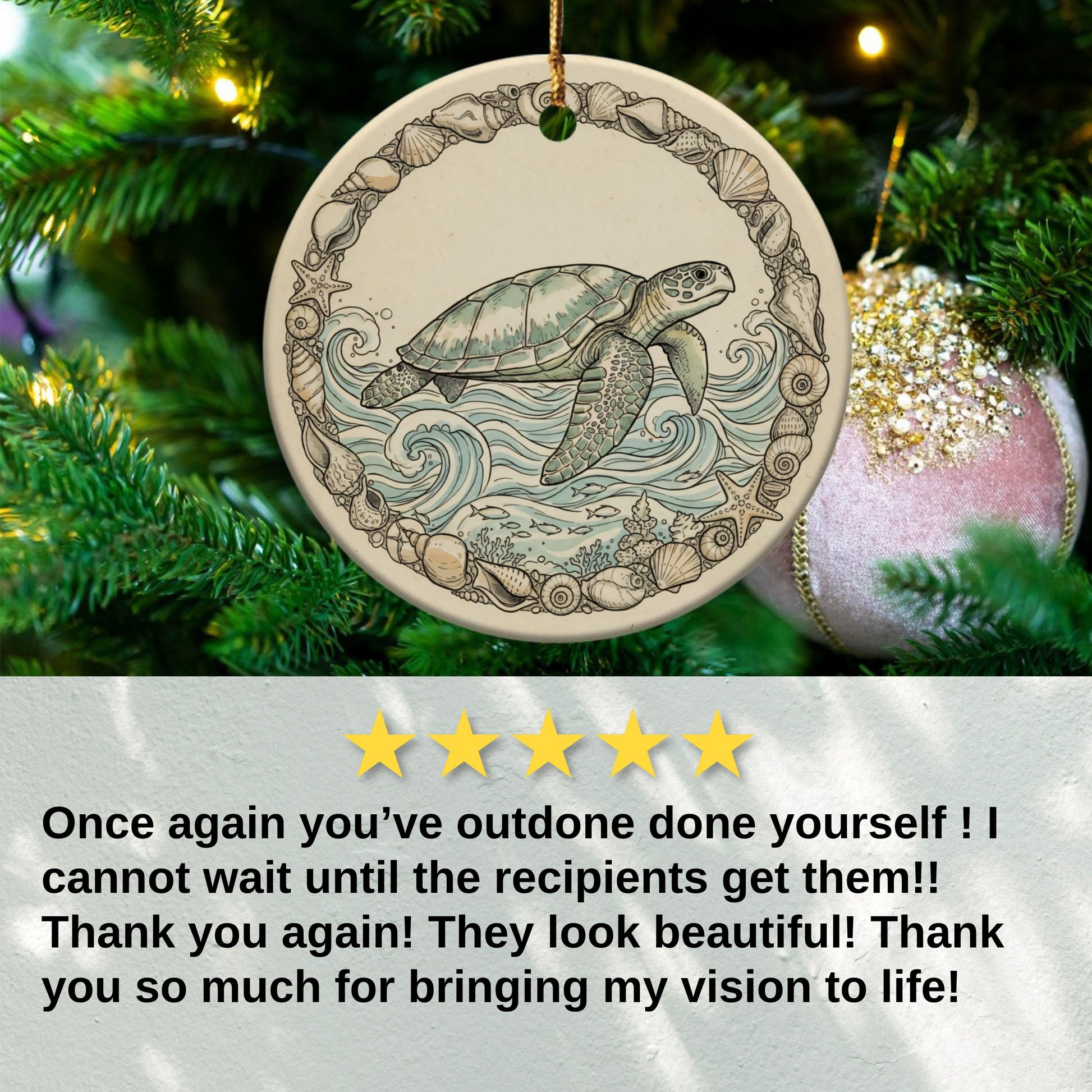Beautiful Turtle Ornament With Intricate Design product