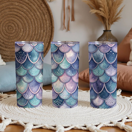 Mermaid Scale Pattern Insulated Tumbler Drinkware