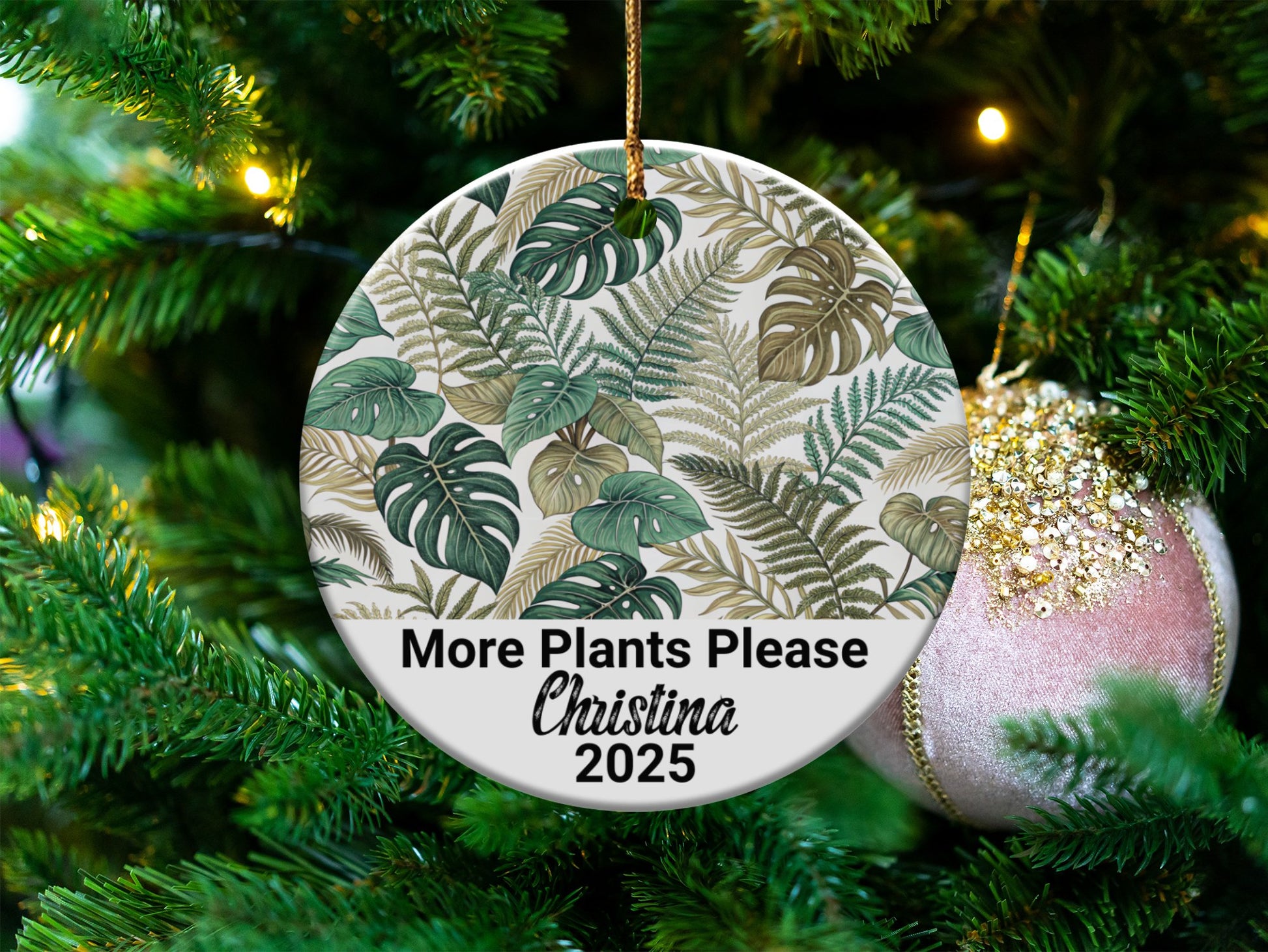 More Plants Please Customizable Ornament product
